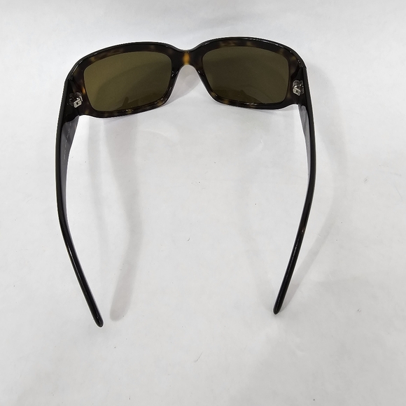 Prada Vintage 2000s Brown Tortoise Shell Rectangular Sunglasses - Picture 3 of 11